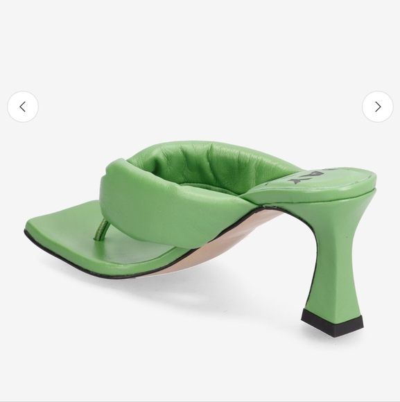 Day Birger et Mikkelsen Nathalie- Strap Sandal (bright green leather heels) - Picture 13 of 14